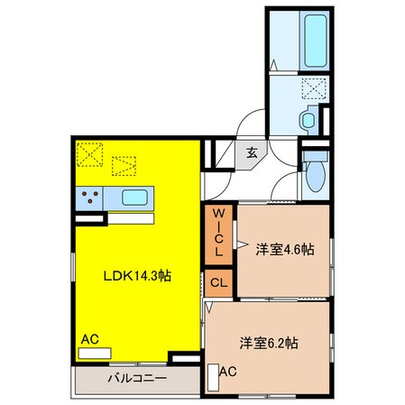 グランヴィア金町Ⅱの物件間取画像